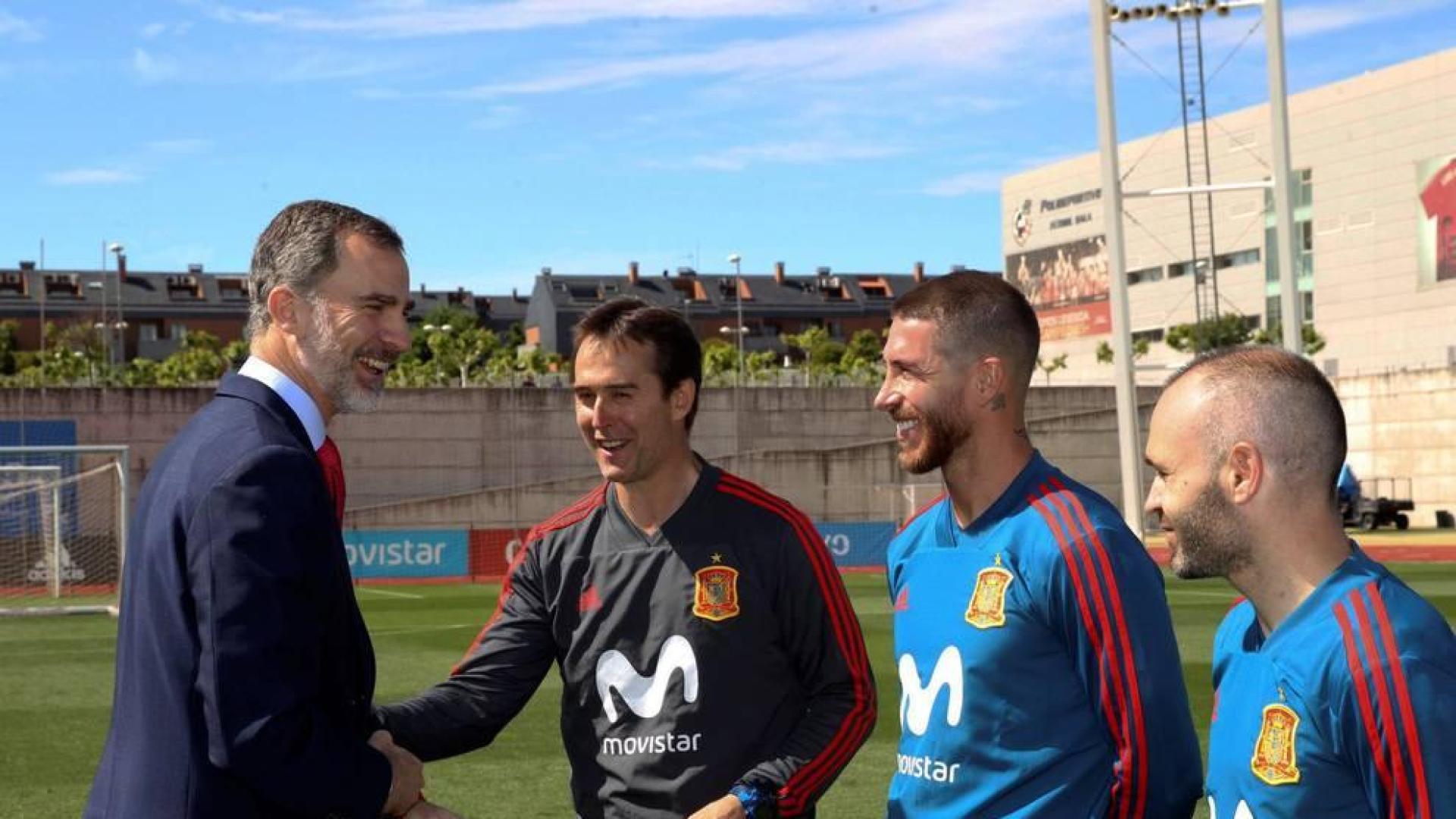 Felipe VI, a la selección "Comeros el Mundial"