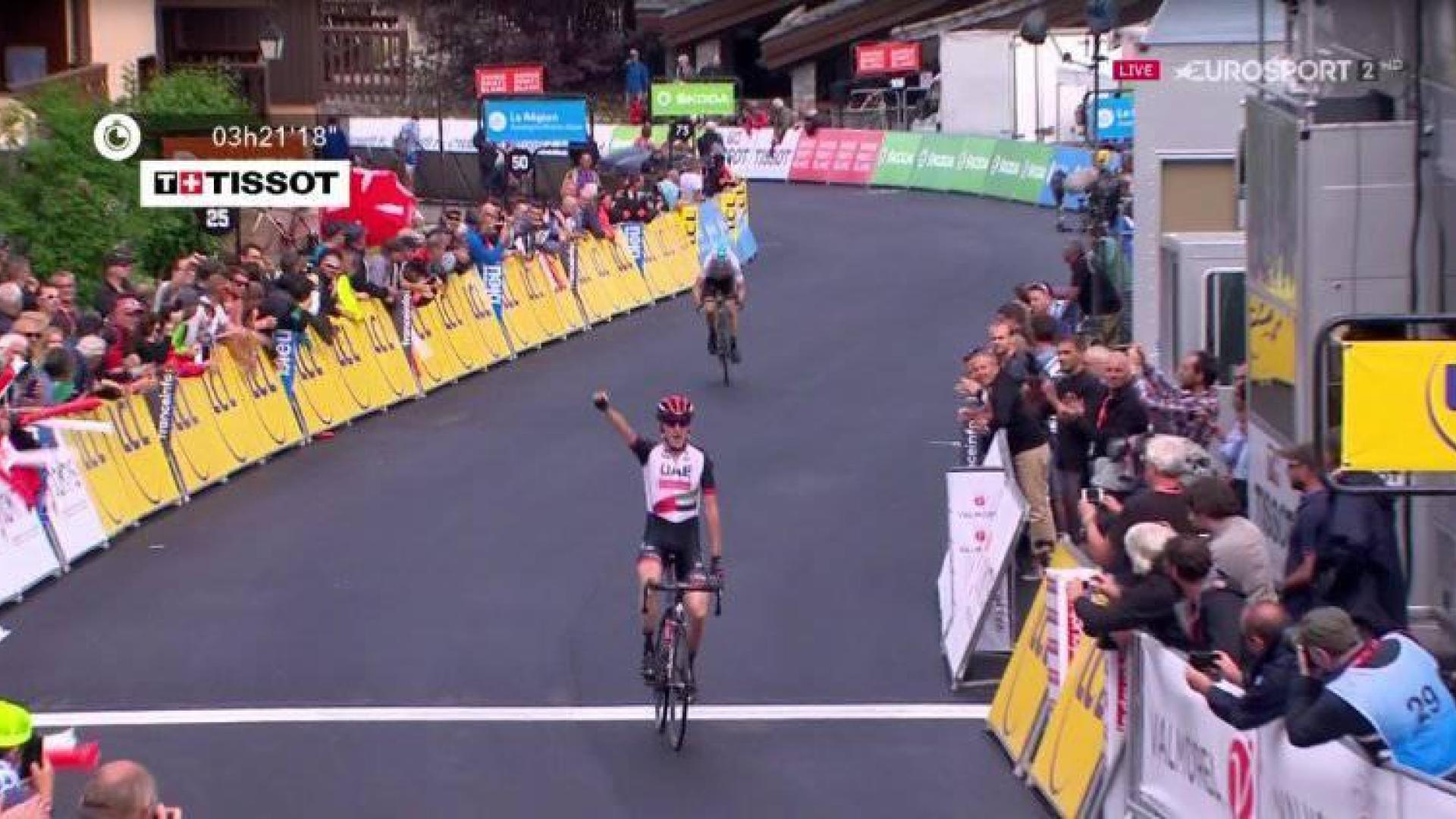 Dan Martin, el más fuerte en Valmorel; Geraint Thomas, nuevo líder del Dauphiné