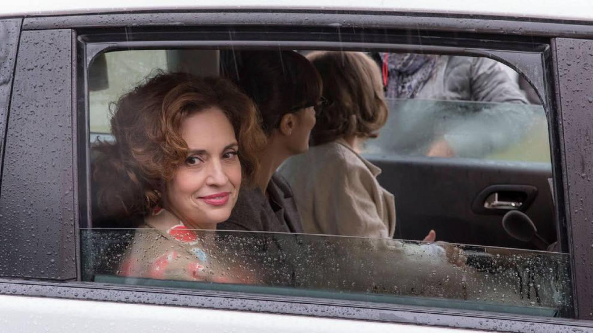 Adriana Ozores, en el rodaje de 'Thi Mai' en Pamplona.