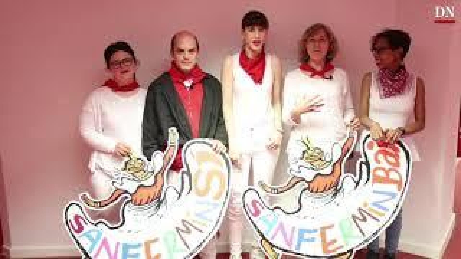 Fundación Atena apoyan la campaña 'San Fermín Sí, San Fermin BAI'