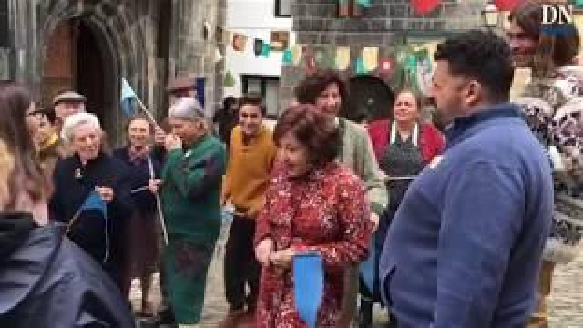 Así se rueda 'Lo nunca visto' en Navarra, con Kortajarena, Machi y Nieto