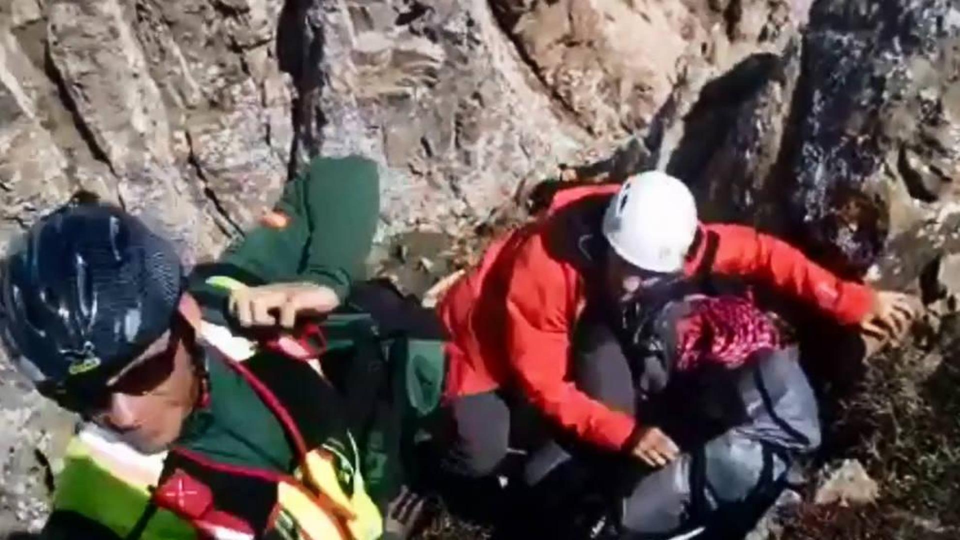 Rescatado un vecino de Pamplona herido en el Pirineo aragonés