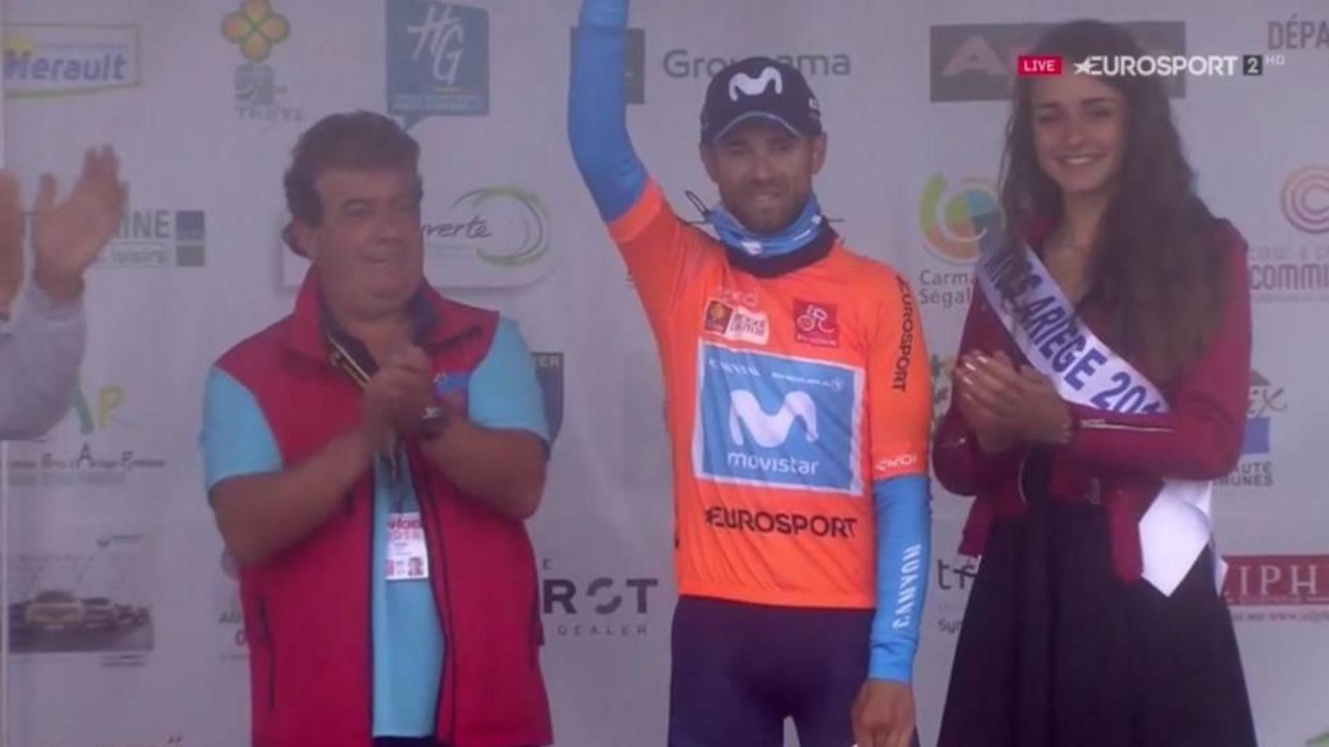 Valverde se viste de líder tras ganar la etapa reina en Occitania