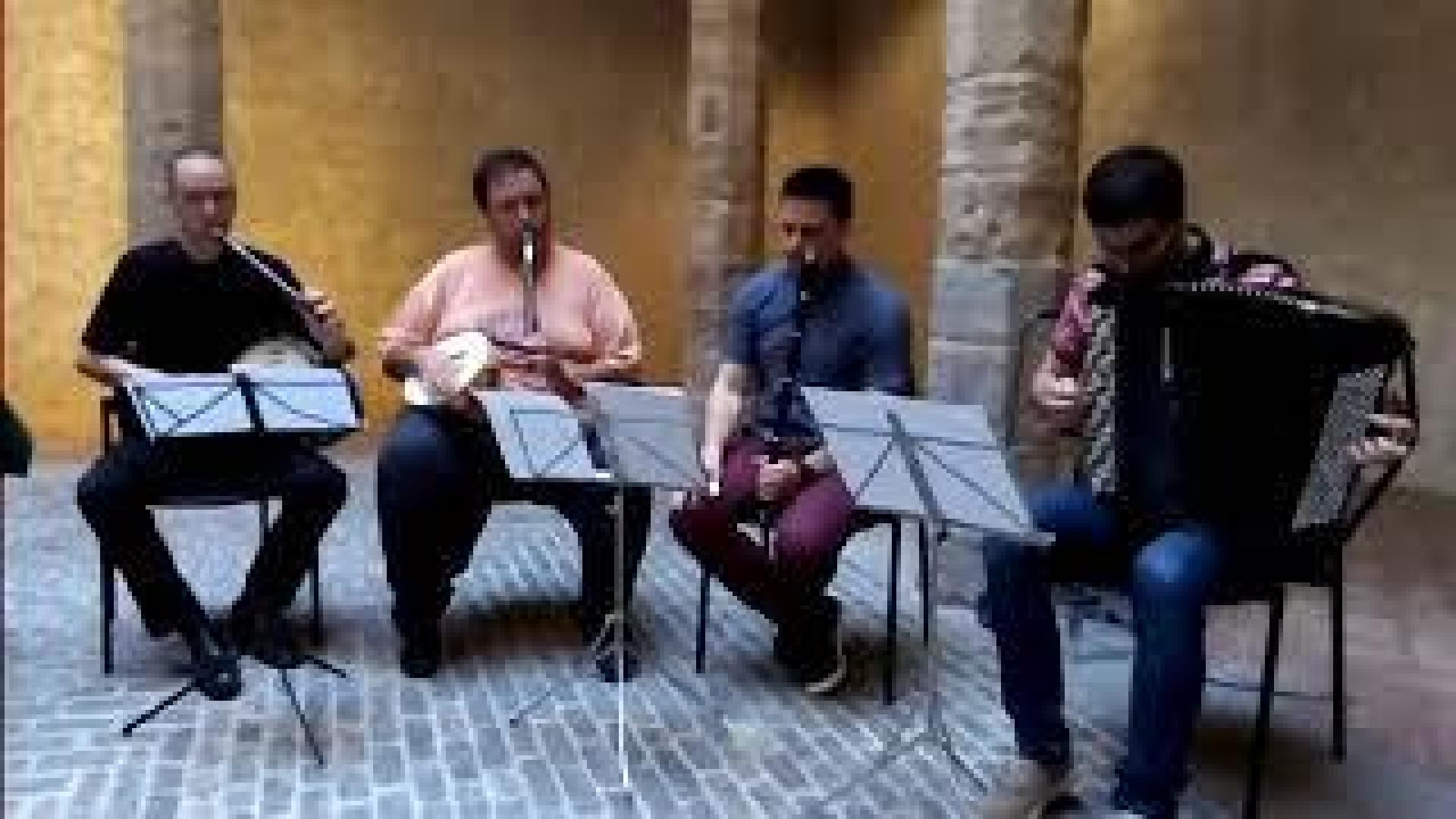 Presentación del nuevo Alarde de Txistularis, este lunes en el Palacio del Condestable de Pamplona