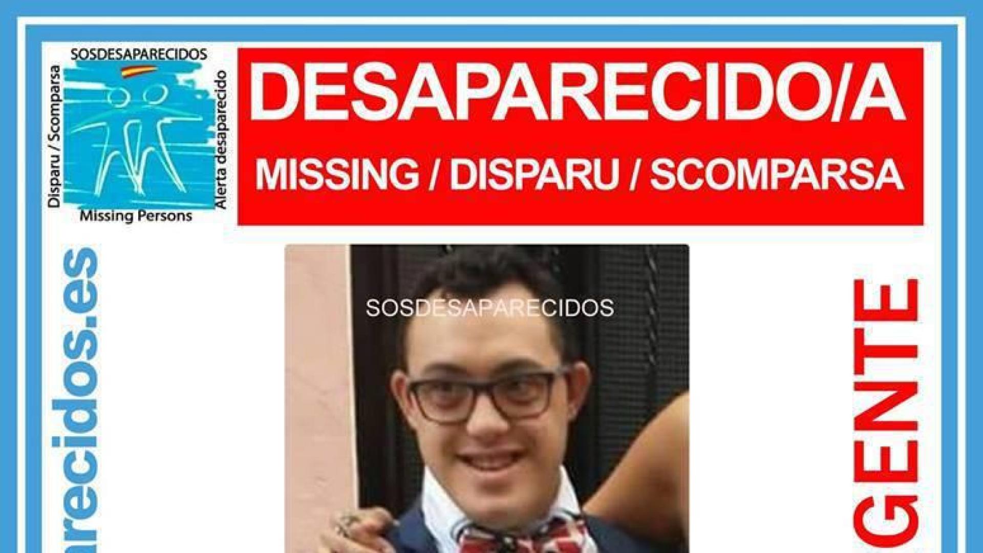 Buscan a un joven con síndrome de Down desaparecido en Navalón