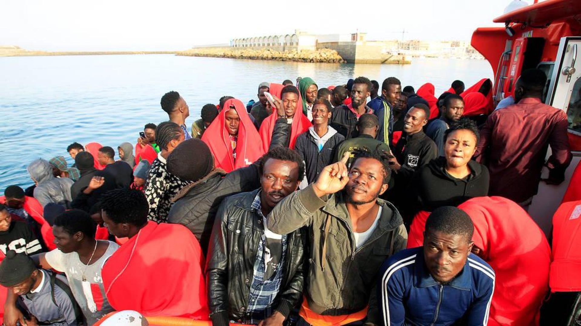 Rescatados 155 inmigrantes en siete pateras en el Estrecho