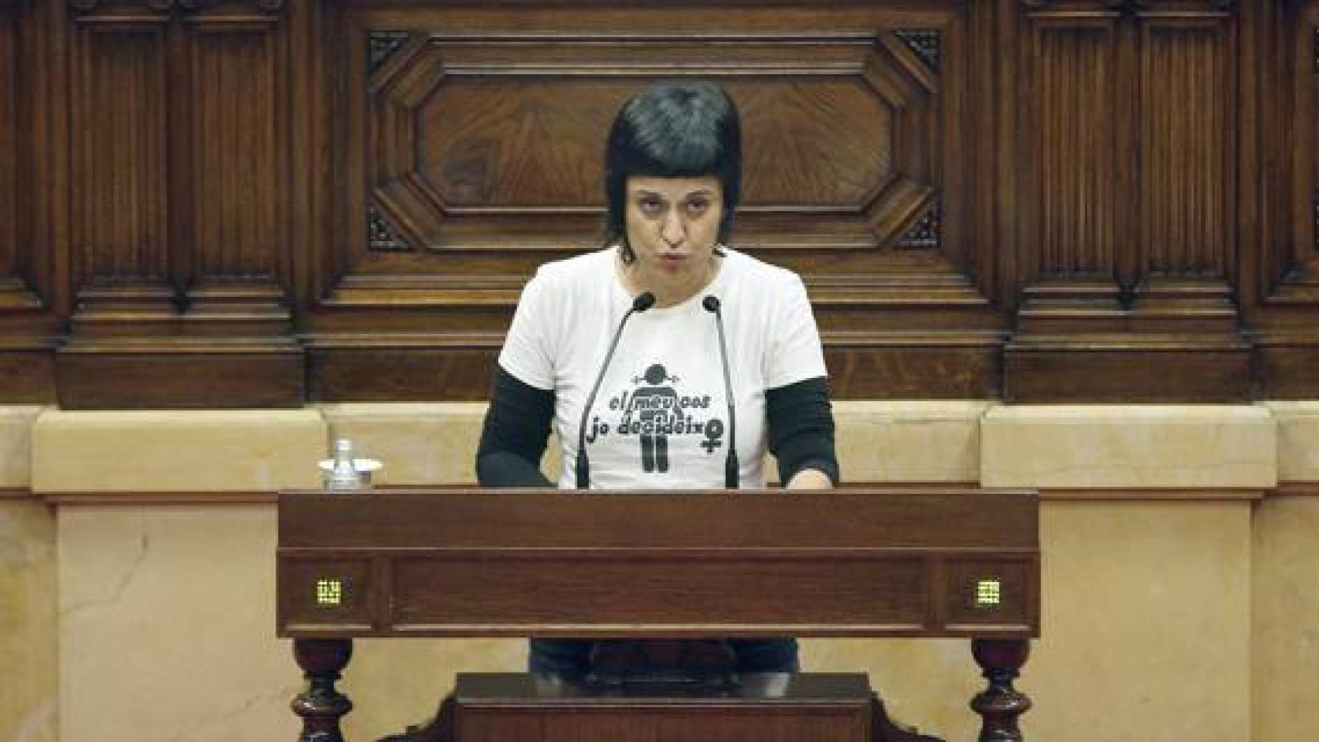 Anna Gabriel, diputada de la CUP en el Parlament.