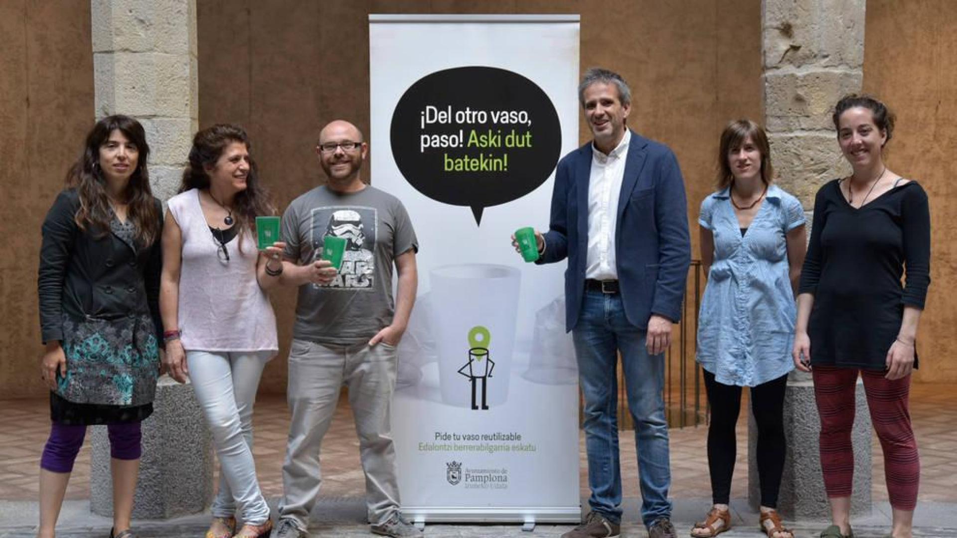Pamplona presenta el nuevo modelo de vaso reutilizable para estos Sanfermines