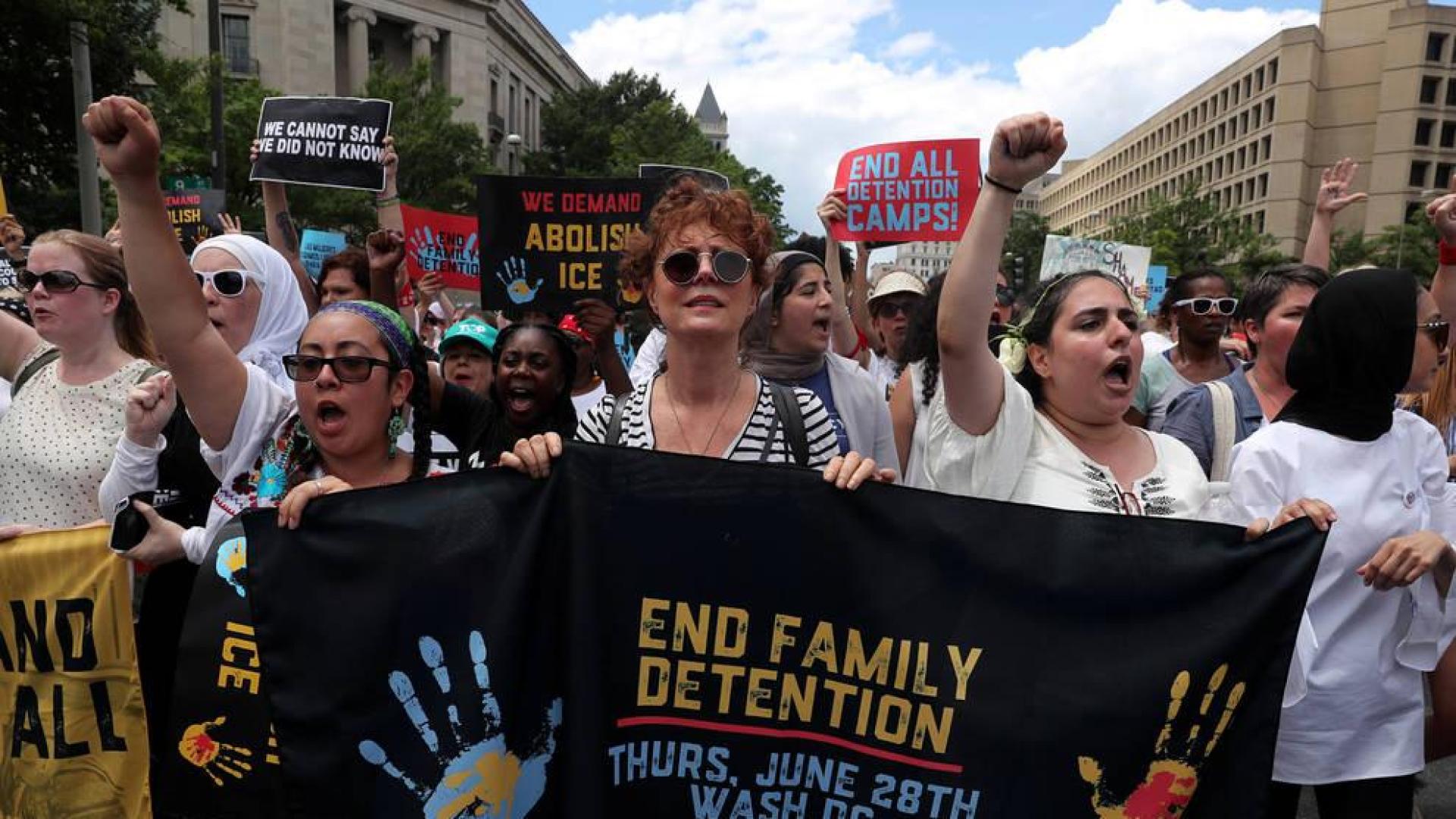 600 detenidos en la protesta contra la política migratoria de "tolerancia cero" de Trump