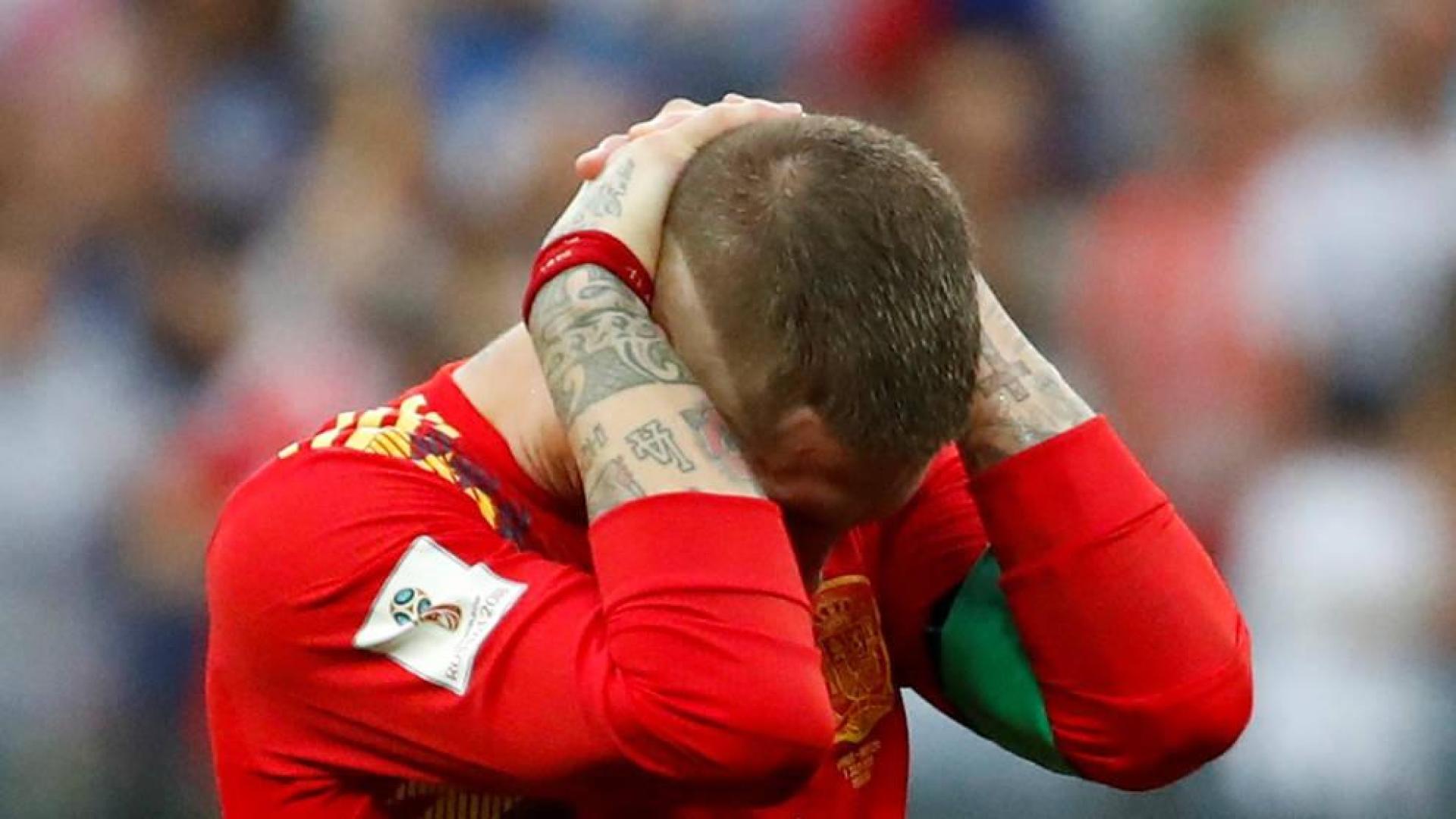 Galería de fotos de los jugadores de España tras caer eliminados del Mundial ante Rusia