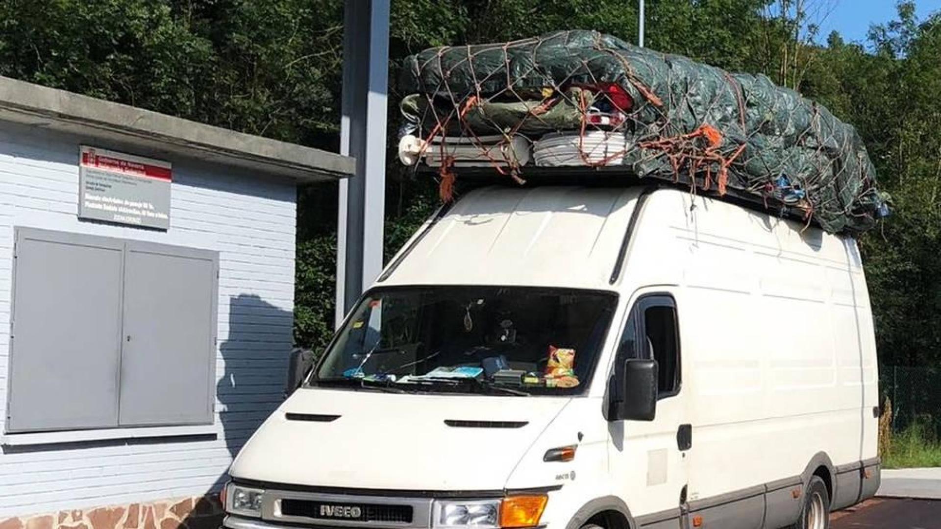 Inmovilizado un vehículo holandés rumbo a Pamplona con un sobrepeso del 110%