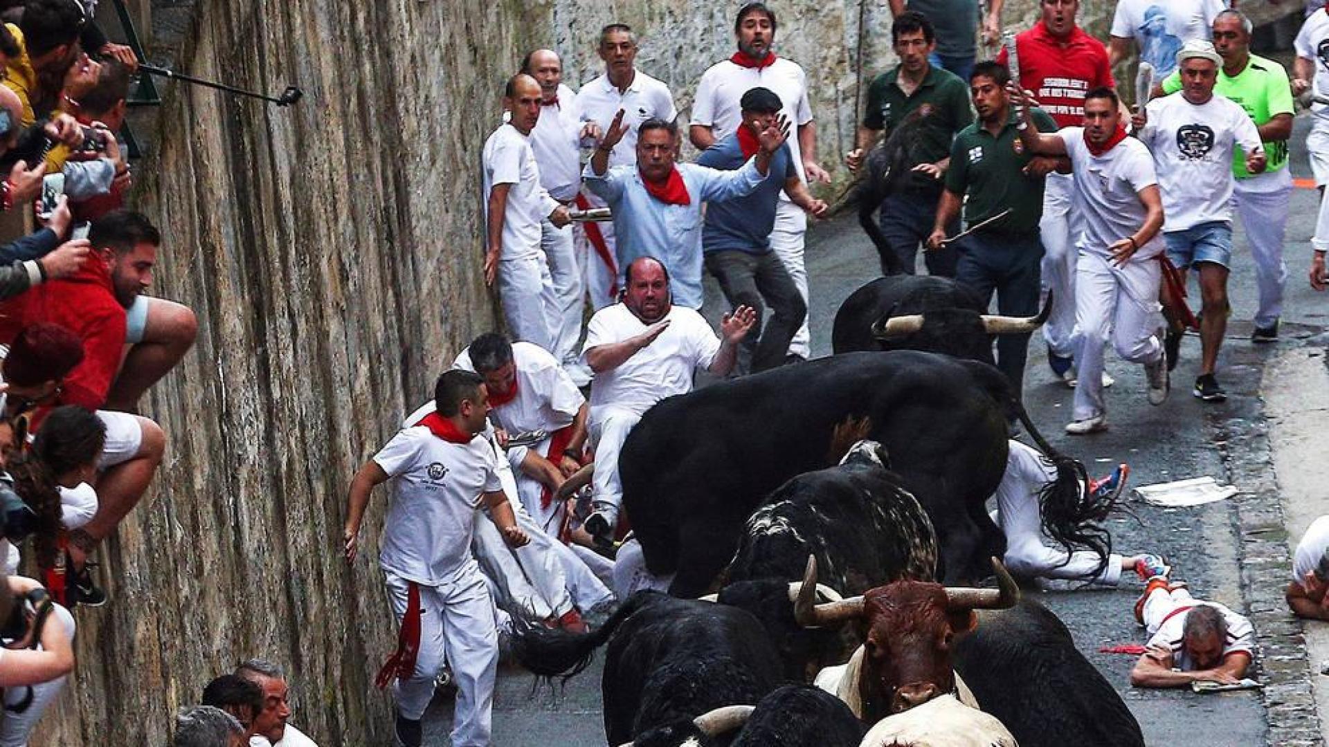 Un encierro sin cornadas pero con atenciones
