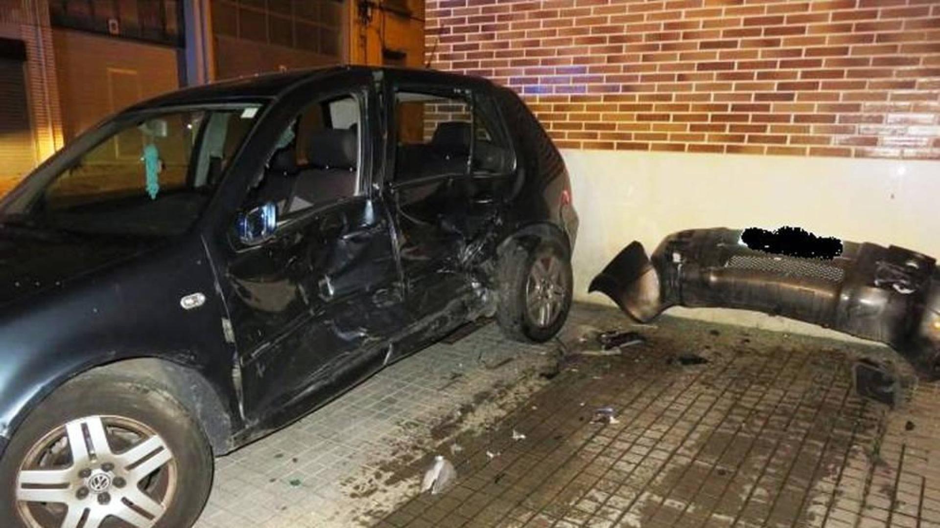 Detenido en Tudela por ir bebido, sin carné ni seguro y huir de un accidente