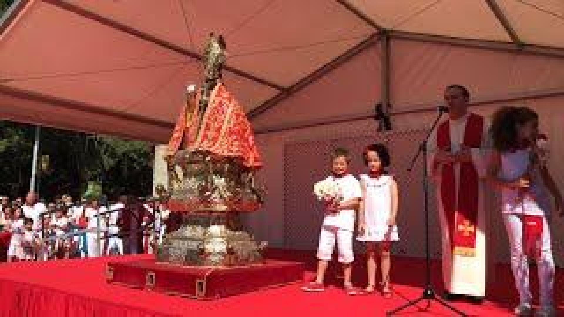 Ofrenda a San Fermín, en directo