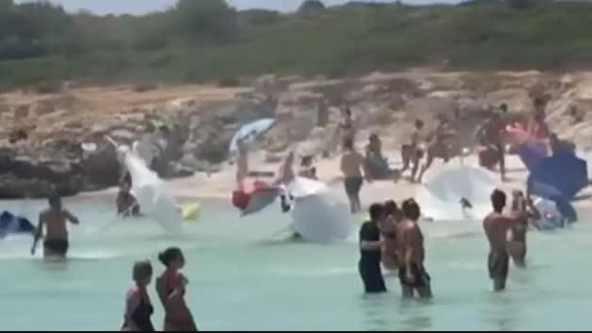 Remolino de viento de 20 metros de altura en Binibèquer