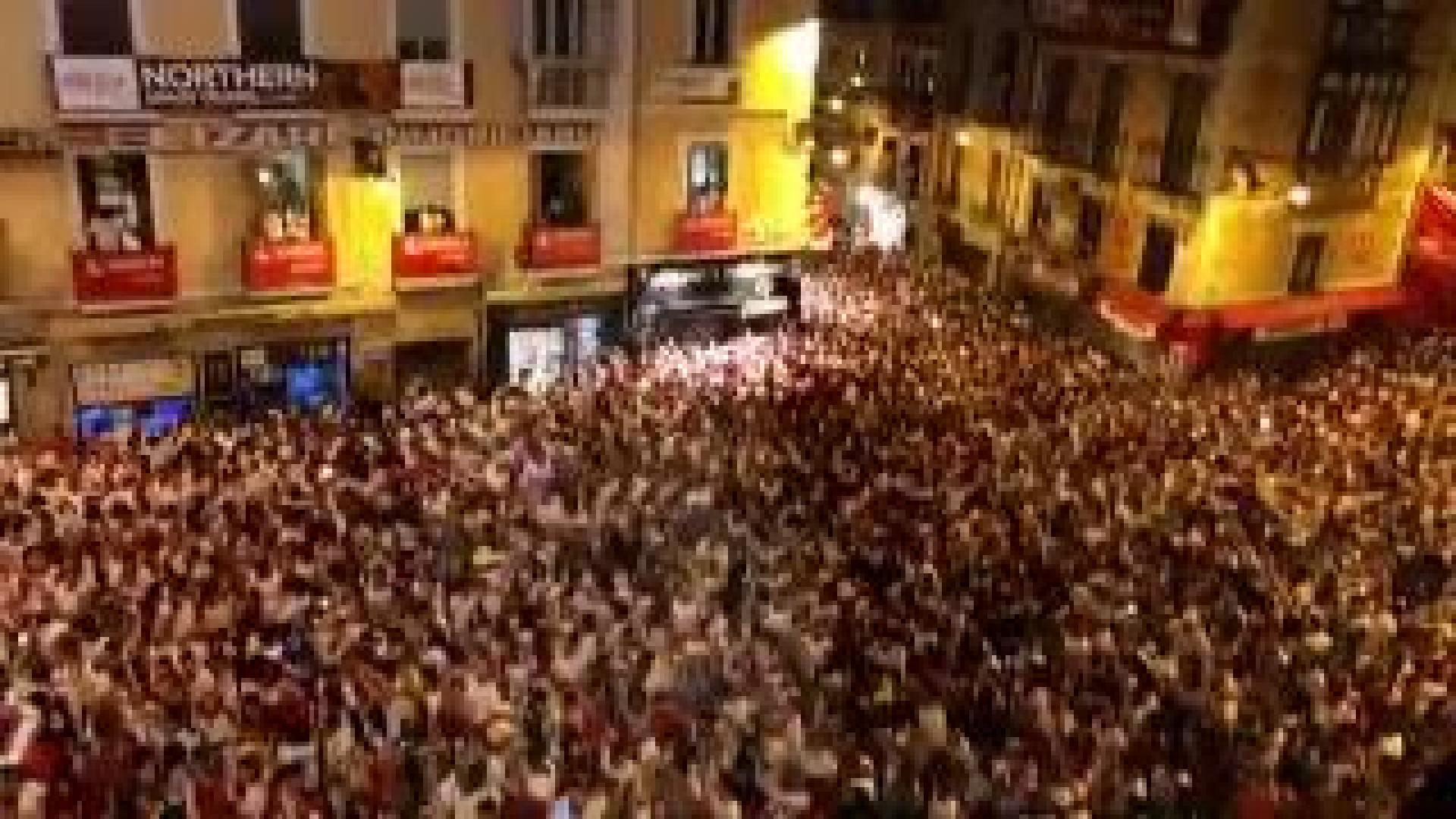 Vídeo del 'Pobre de mí' de los Sanfermines 2018