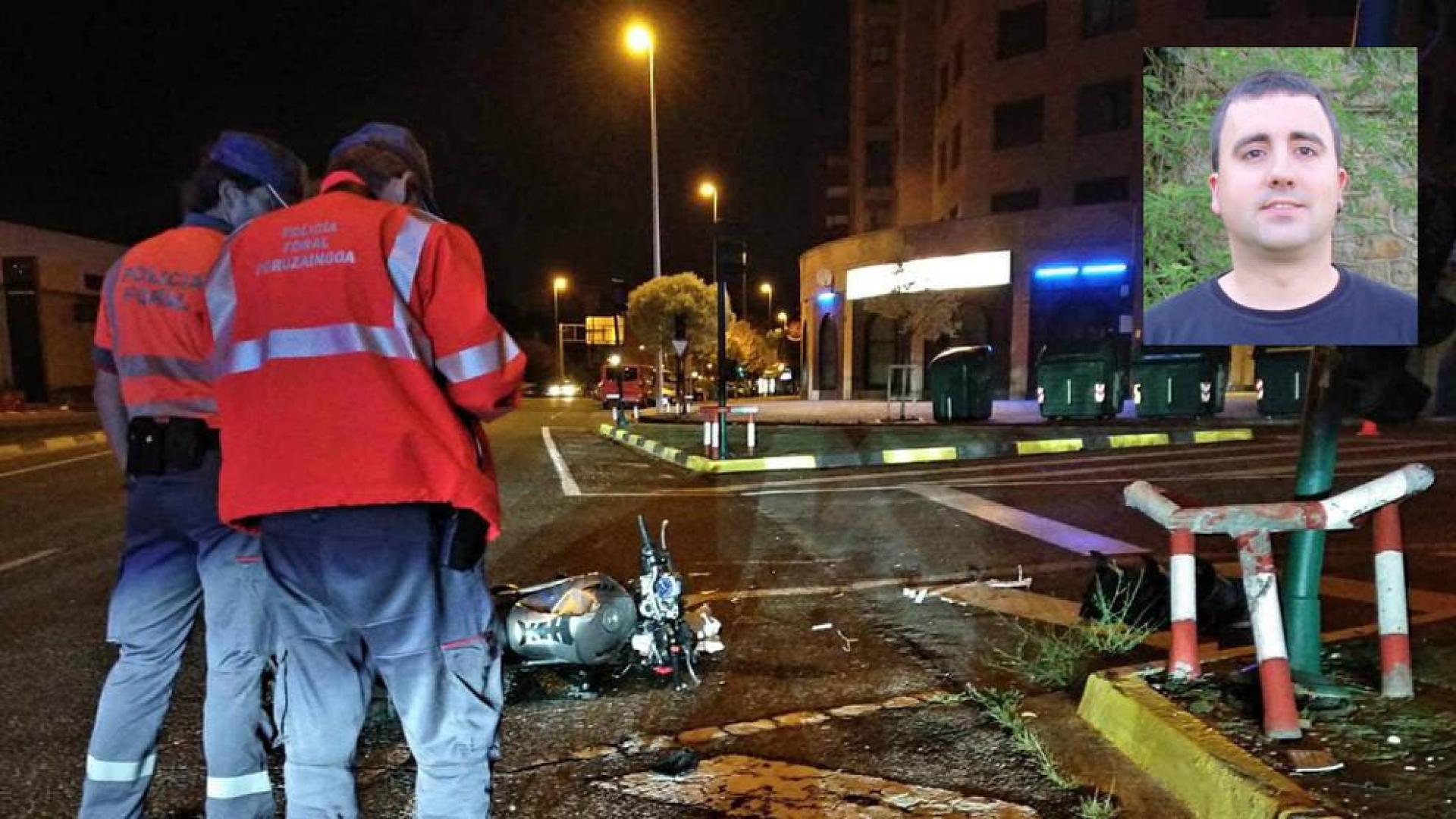 Muere un concejal de EH BIldu de Lumbier en un accidente de moto en Cordovilla