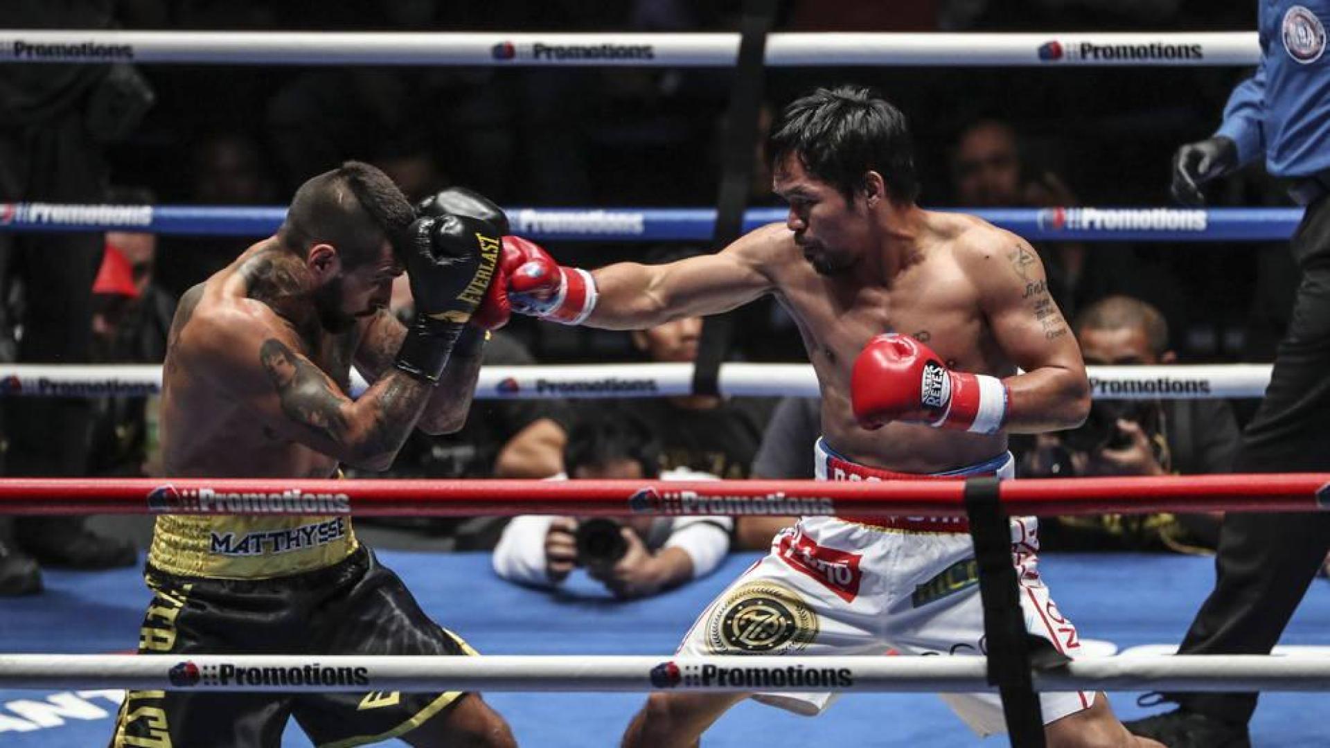 Manny Pacquiao tumba al argentino Lucas Matthysse en el séptimo asalto
