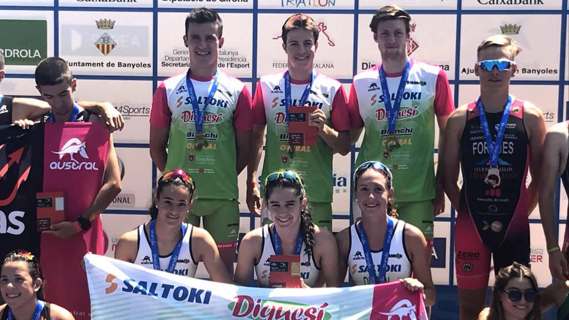 Vegetales Línea Verde, nuevo patrocinador del equipo de triatlón de Navarra Trikideak