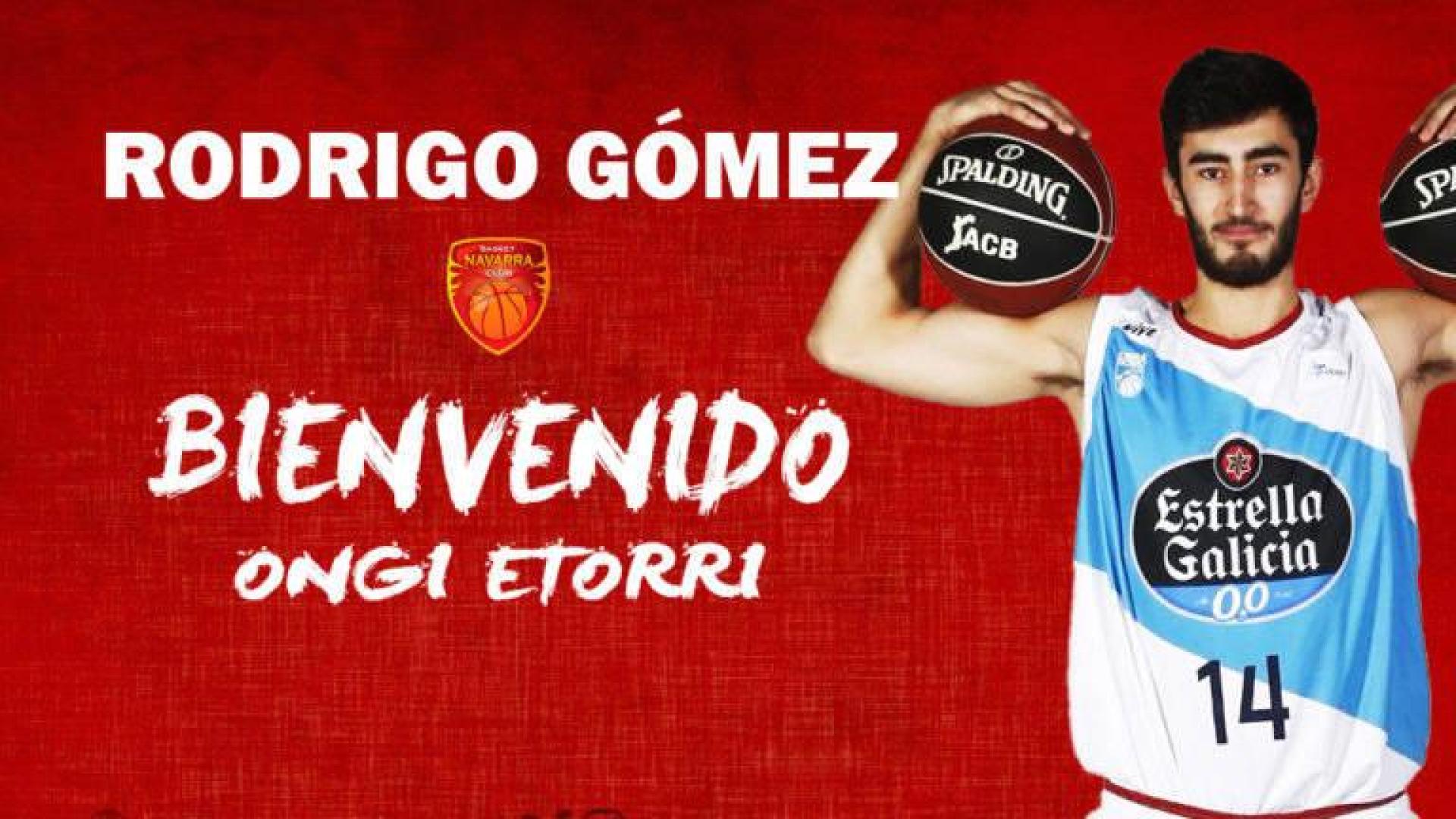 Basket Navarra incorpora al joven ala-pívot Rodrigo Gómez