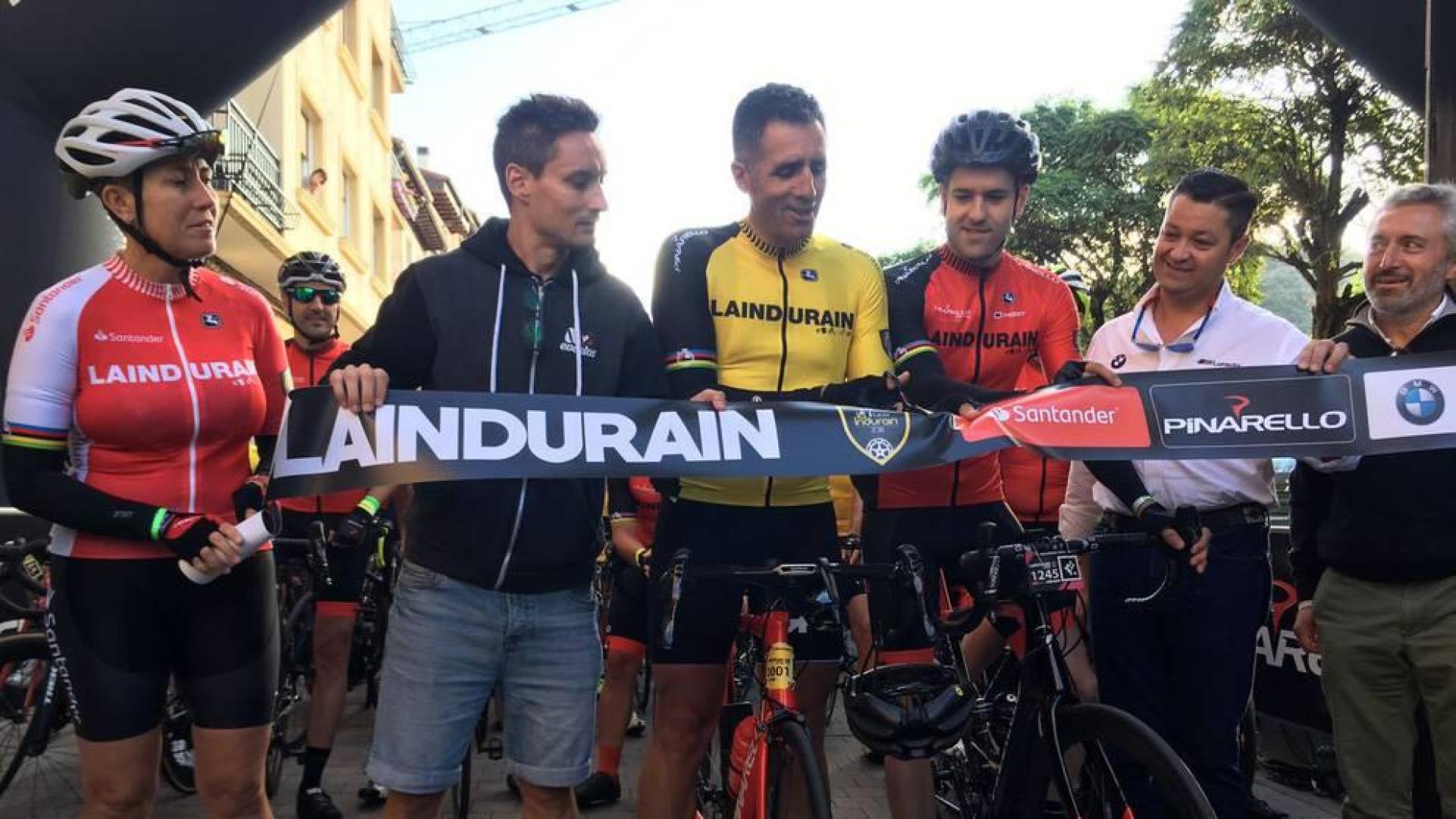 Foulon y Larrea ganan "La Induráin" con 2.000 cicloturistas participantes