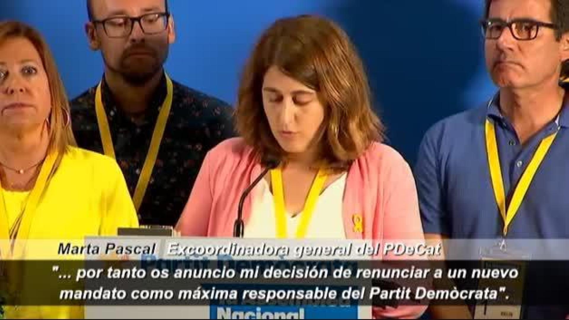 Marta Pascal abandona la dirección del PDeCat al asegurar que no cuenta con la confianza de Puigdemont