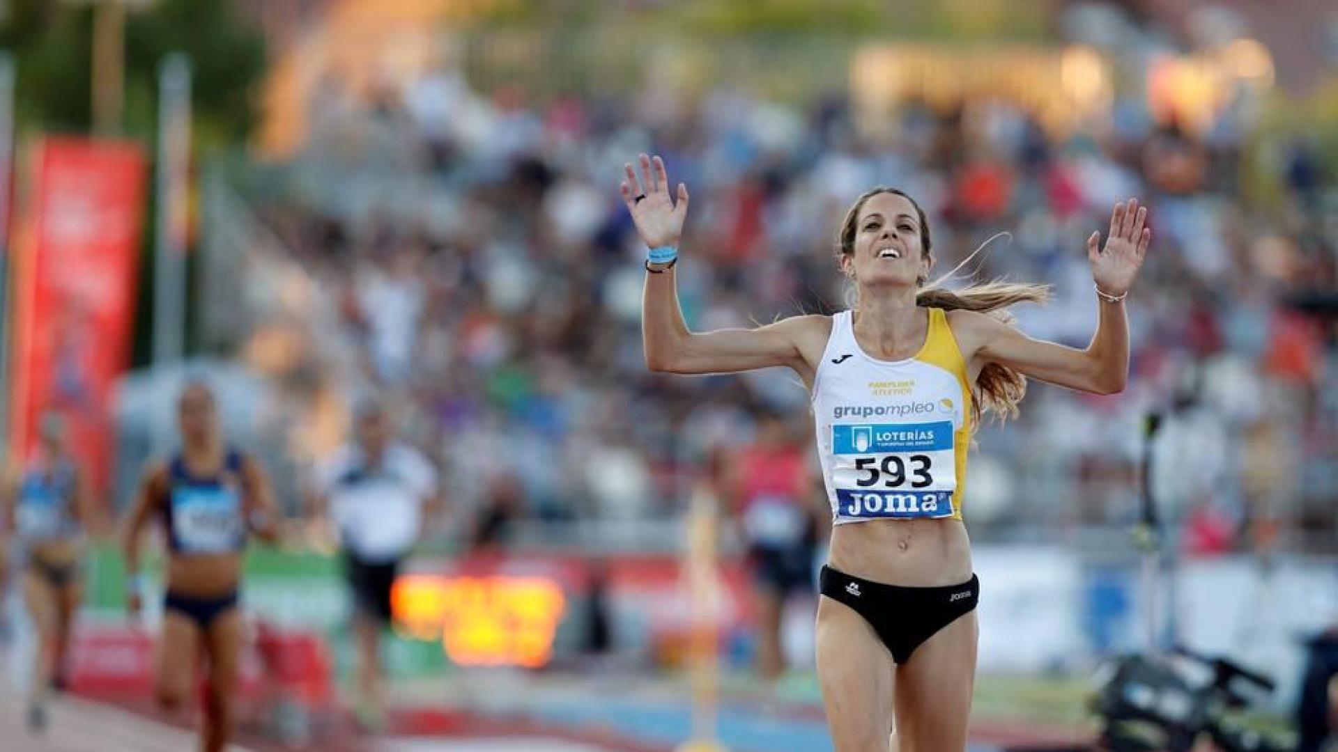 Maitane Melero se suma a la fiesta navarra con el oro en 5.000 metros