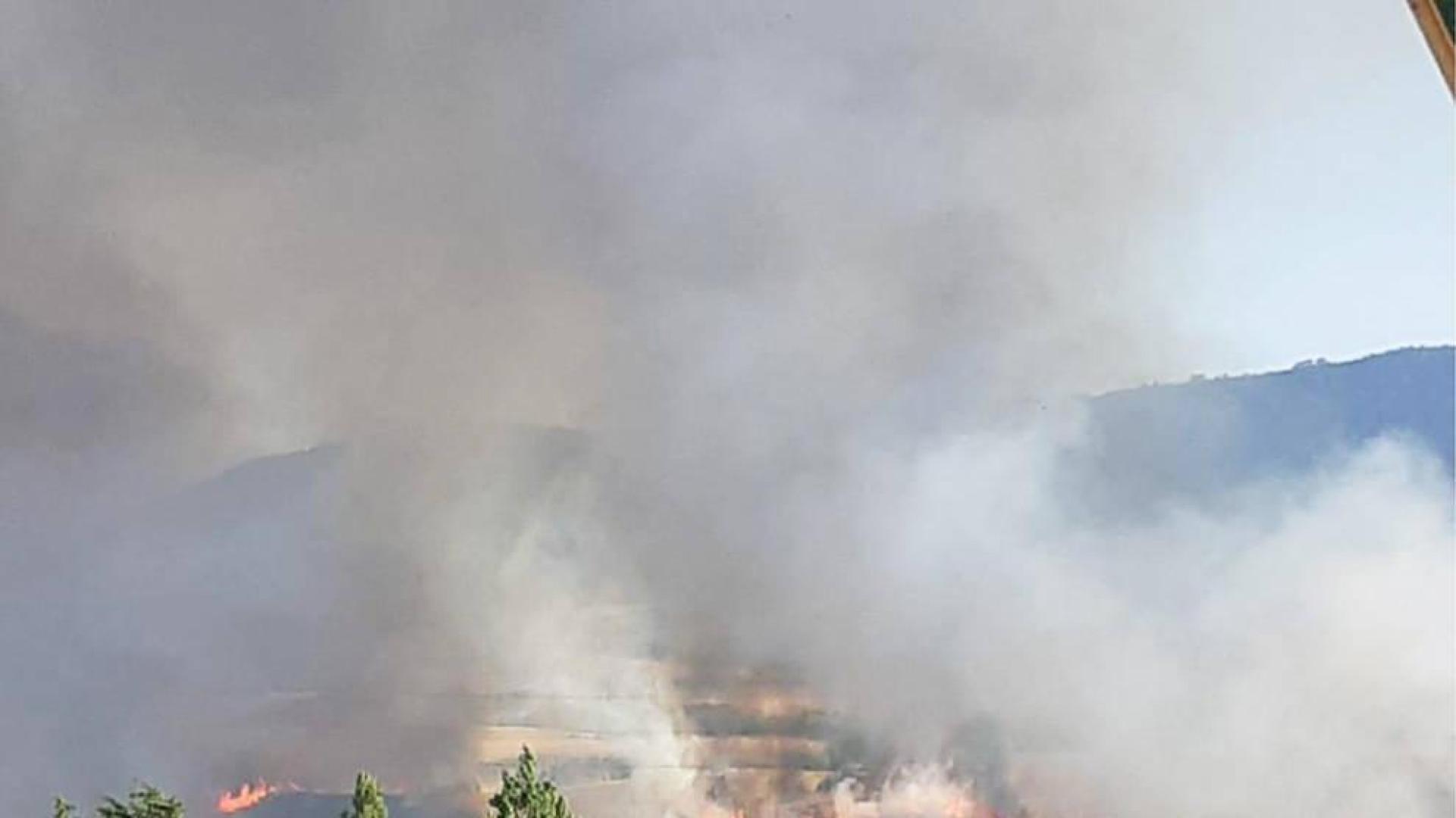Extinguido un incendio provocado entre Zizur Mayor y Galar