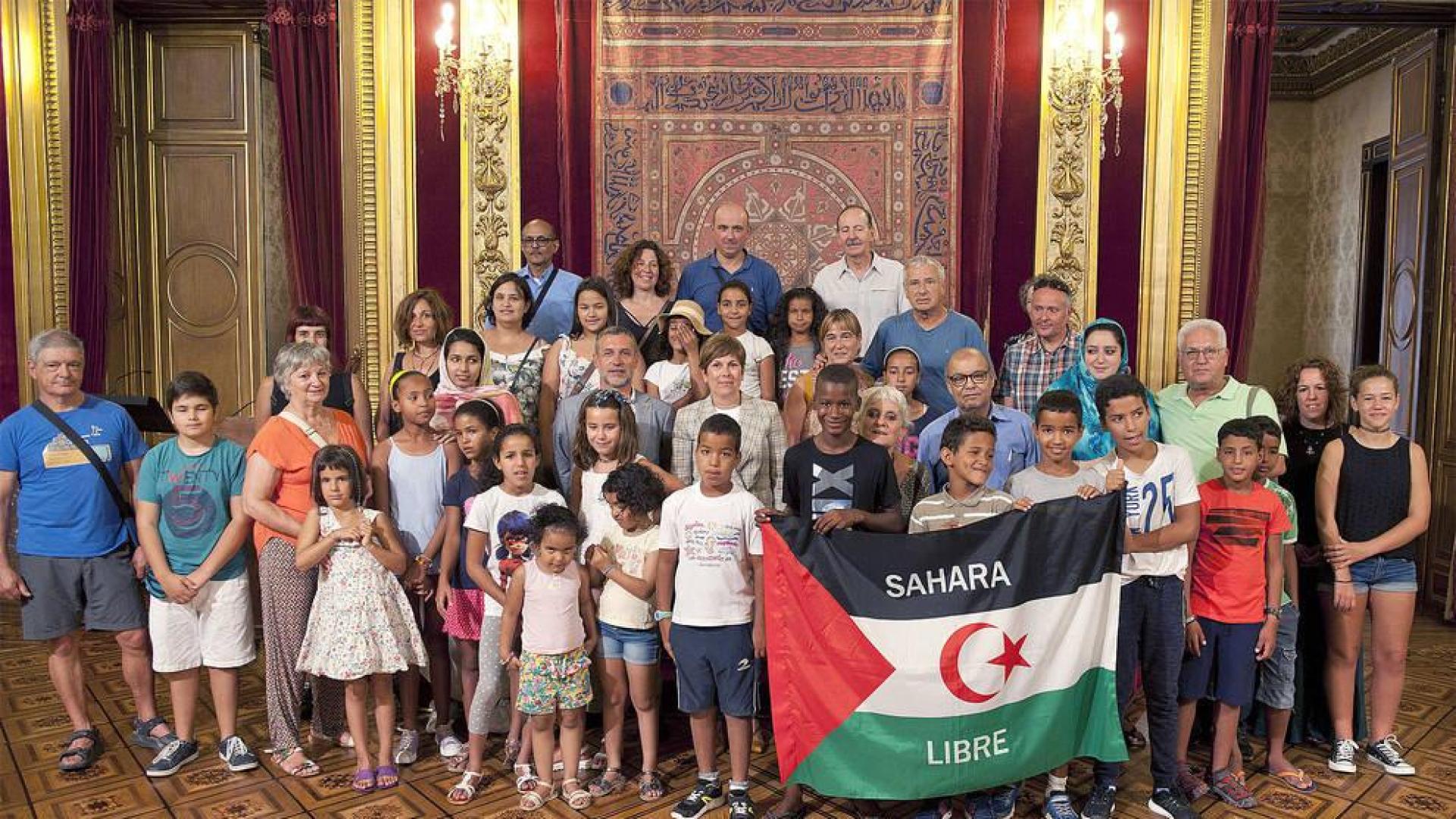 Barkos recibe a los niños saharauis del programa 'Vacaciones en paz'
