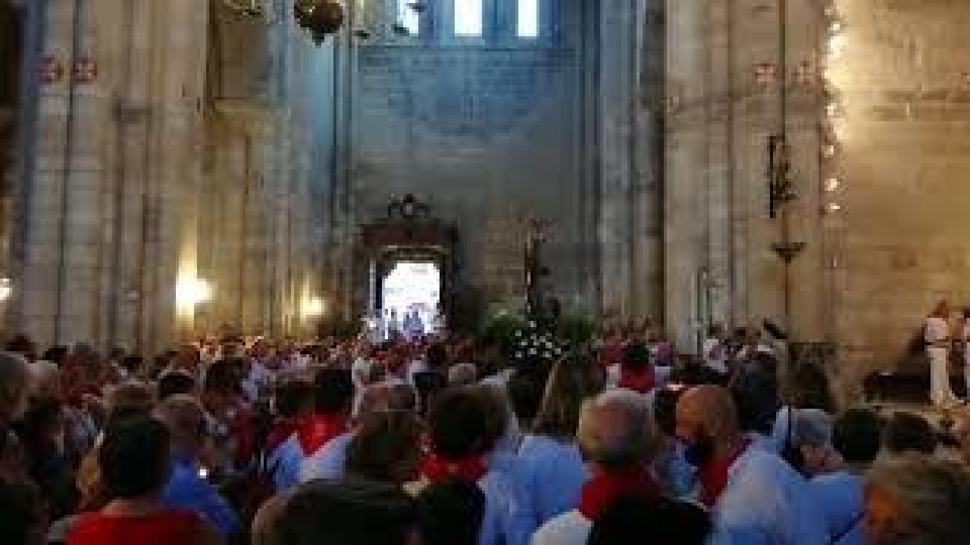 La procesión de Santa Ana La Vieja inicia el día de la patrona en Tudela