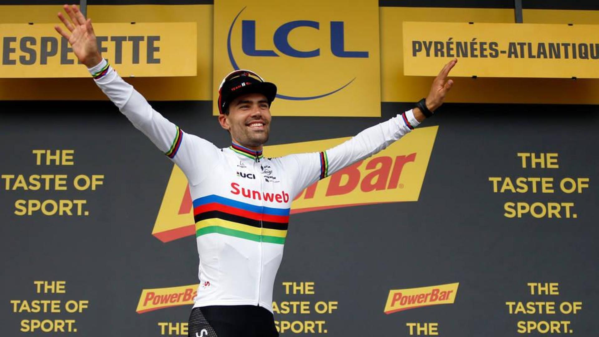 Dumoulin se impone en la crono; Thomas, virtual ganador del Tour