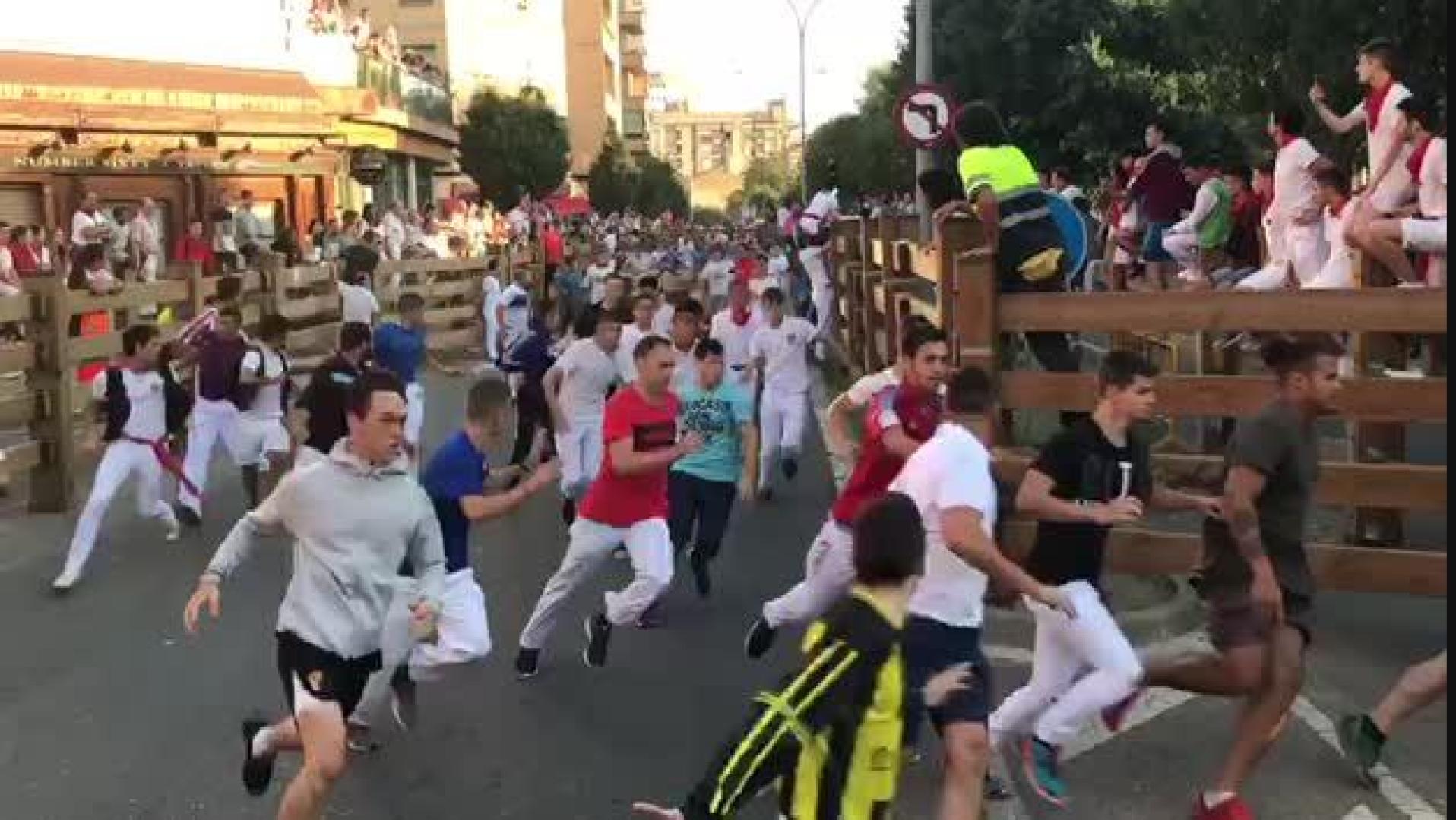 Vídeo del sexto encierro de Tudela 2018