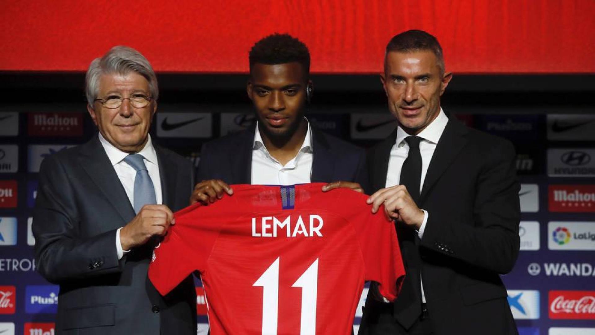 El Atlético presenta a Lemar, su multimillonario fichaje