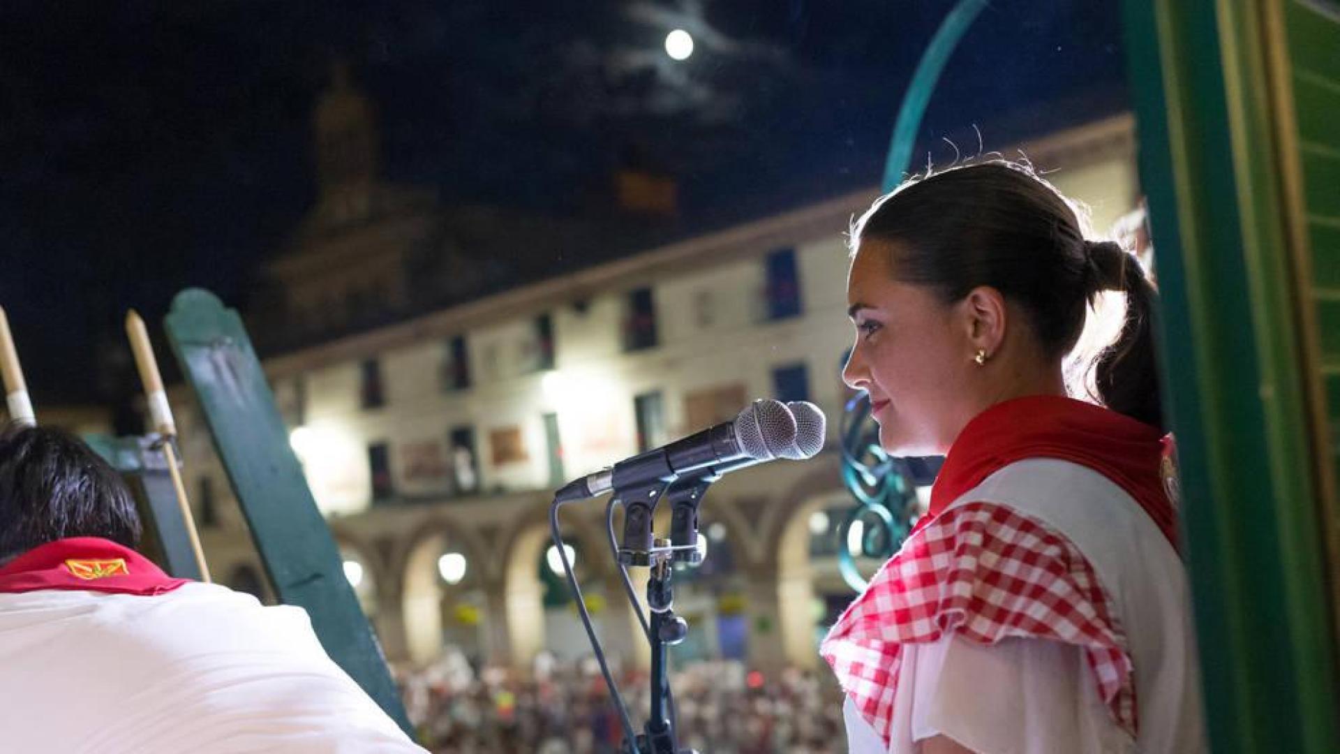 La jotera más 'popular' de Tudela, María Herrera, despide las fiestas con un "Ya falta menos"