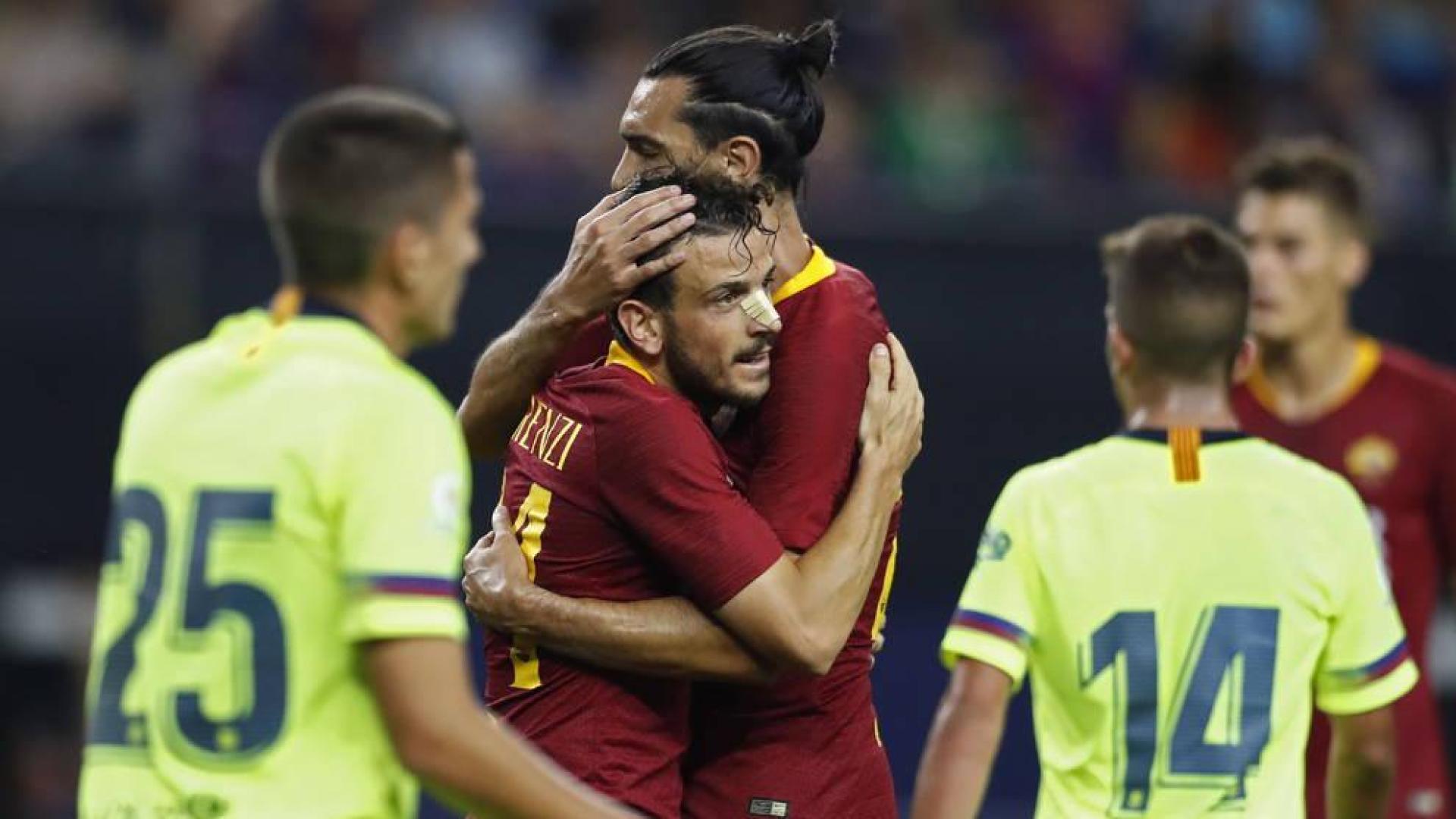 La Roma remonta al Barcelona y se venga del fichaje de Malcolm