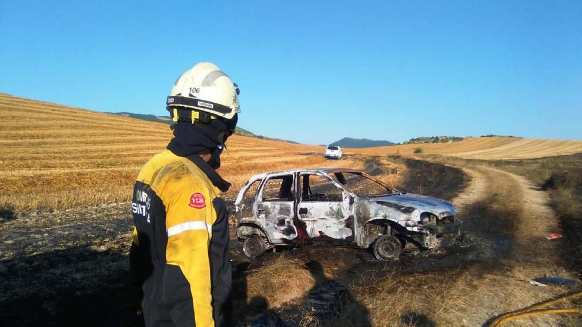 Extinguido un incendio de 2,6 hectáreas en el término de Badostáin