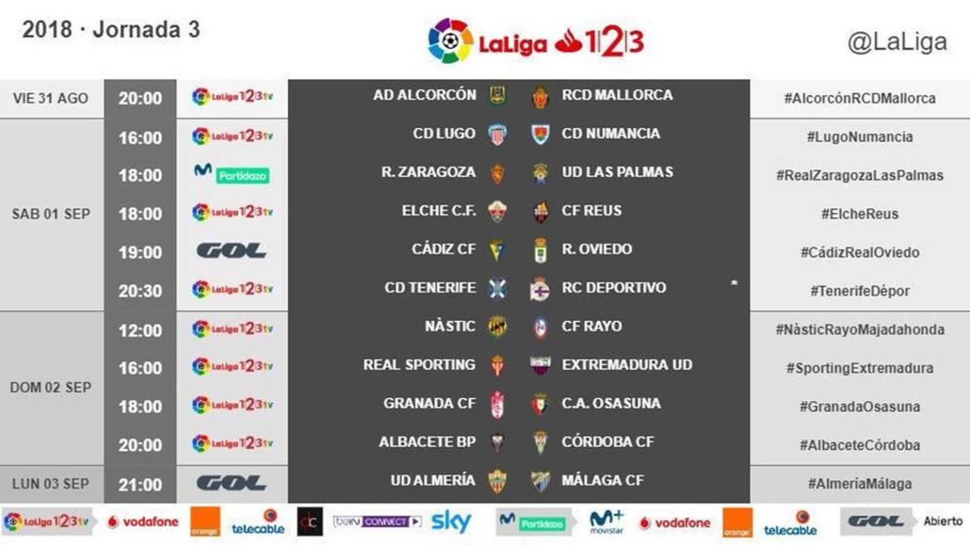 Osasuna jugará en Granada el 2 de septiembre a las 18 horas