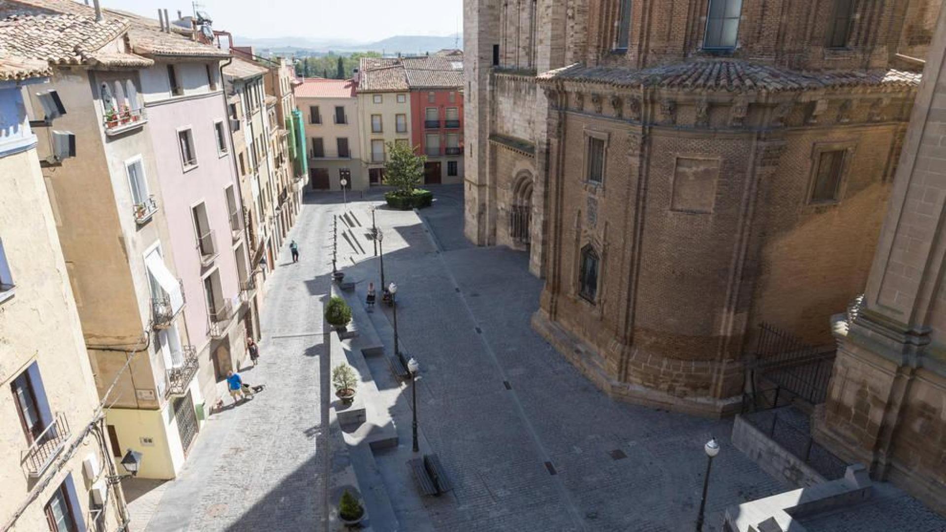 Propuesta para mejorar la plaza Vieja de Tudela, pero sin fecha de ejecución