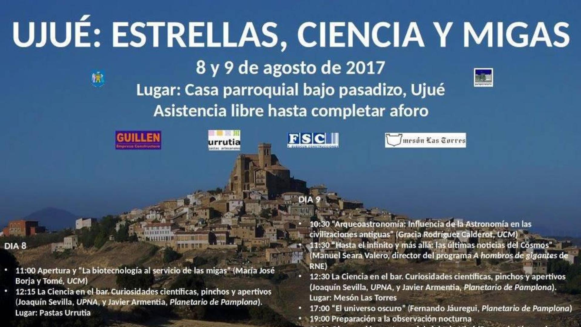 Astronomía y divulgación científica, unidas en Ujué en un curso de verano