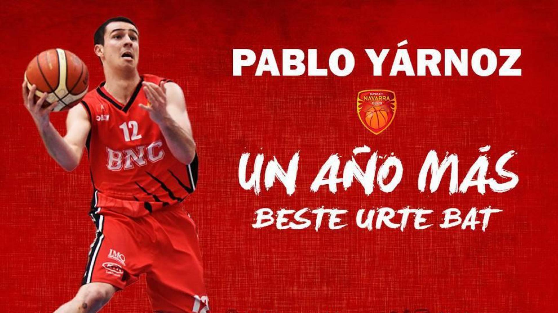 Basket Navarra renueva a Pablo Yárnoz una temporada más