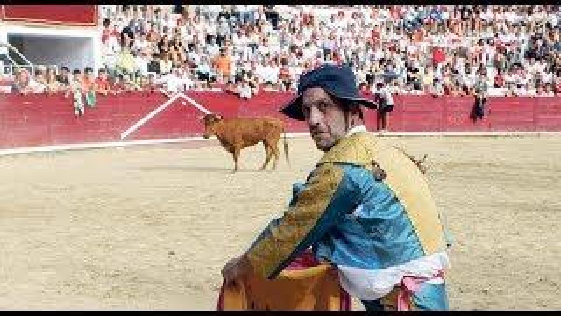 Actuación de Deibiz Eraso en la plaza de toros de Estella