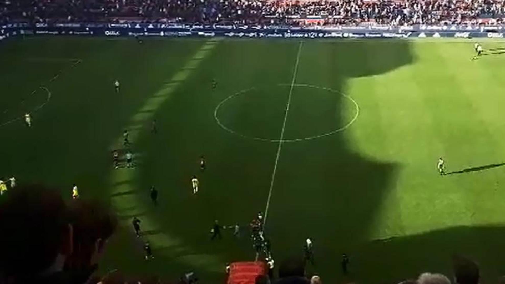 Bronca y pitos al finalizar el encuentro en El Sadar