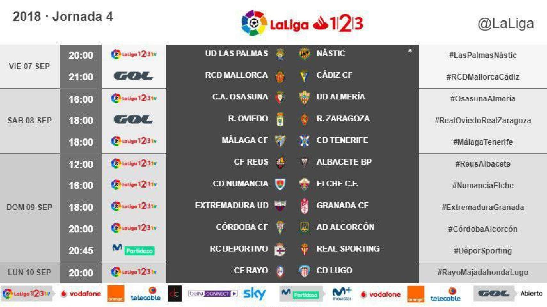 Osasuna-Almería, el 8 de septiembre a las 16 horas