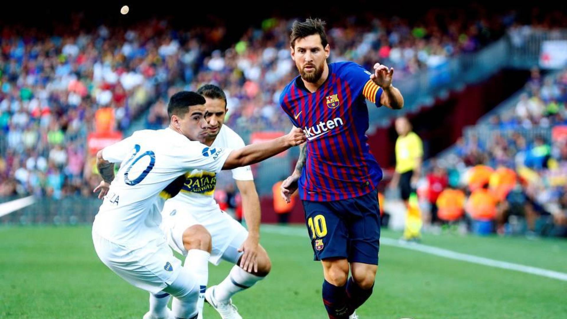 Malcom, Messi y Rafinha ponen los goles en la fiesta del Gamper