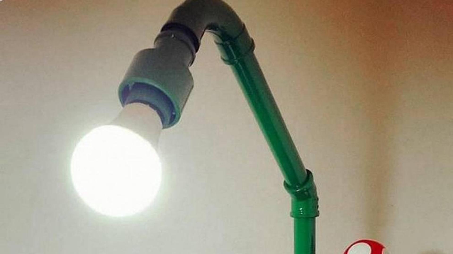 Así construyó un padre una lámpara de Super Mario que no supo dónde comprar