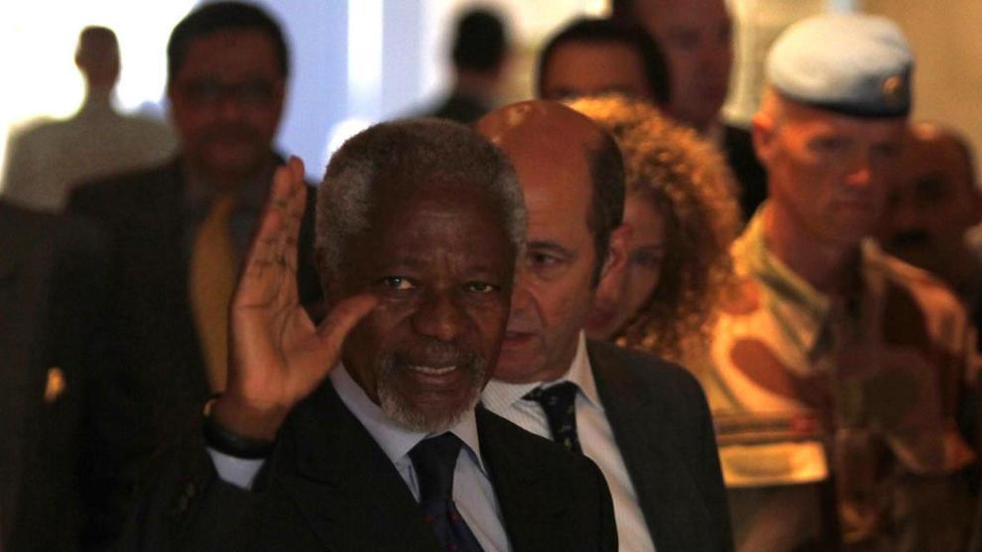 Llega a Damasco Kofi Annan en su tercera visita como mediador