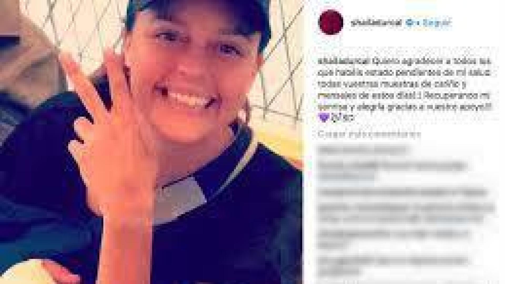 Shaila Durcal, tras perder un dedo en un accidente: "Gracias por vuestro apoyo"