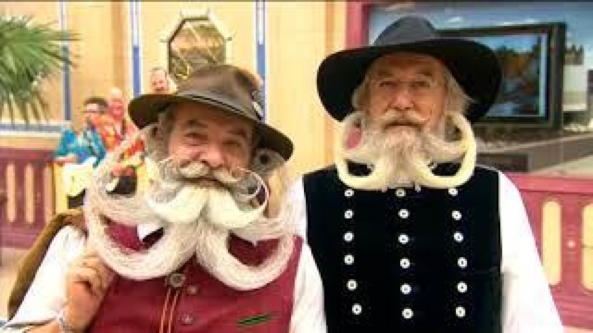 Las mejores barbas compiten en un concurso en Reino Unido