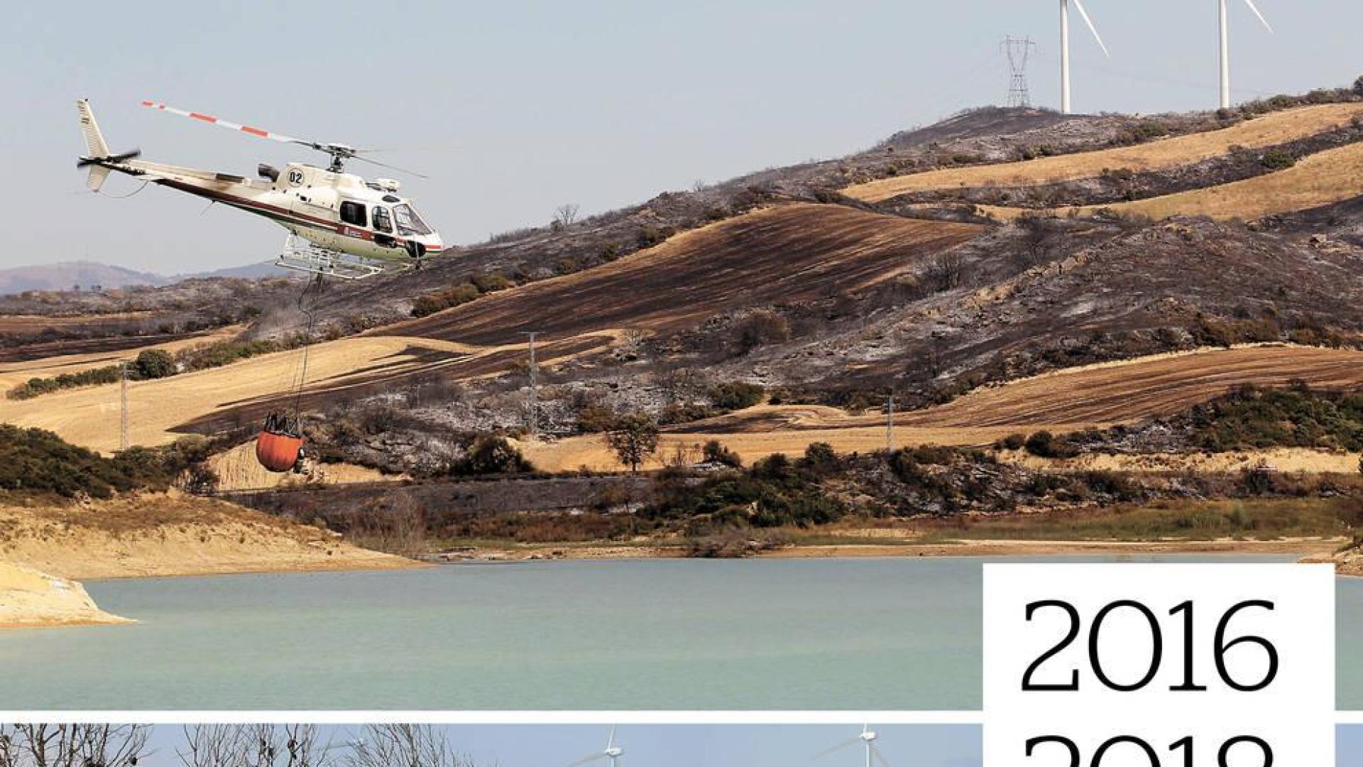Las lluvias primaverales ayudan a reverdercer la Zona Media quemada