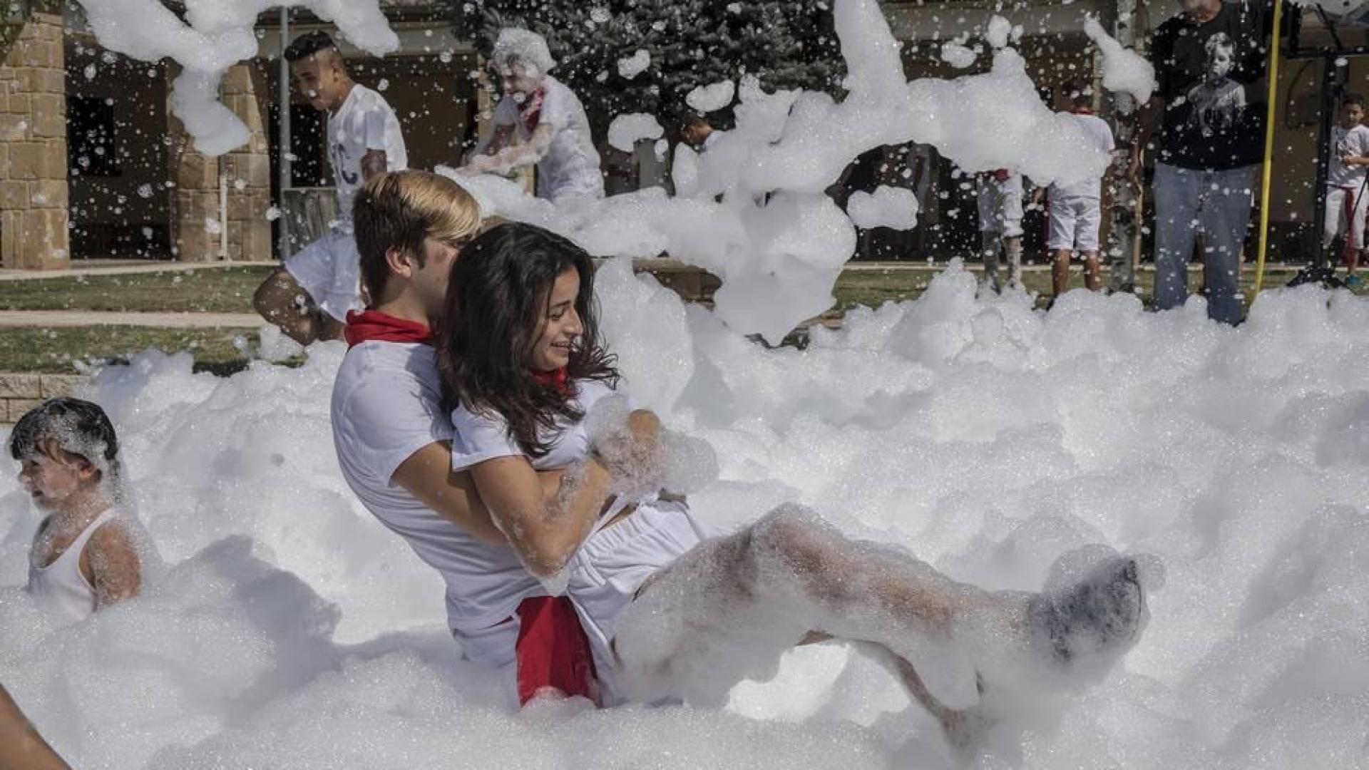 Imágenes del cohete de las fiestas de Rada 2018
